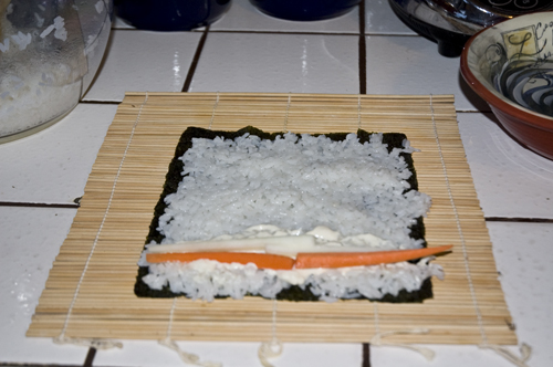 Carrot Sushi Roll