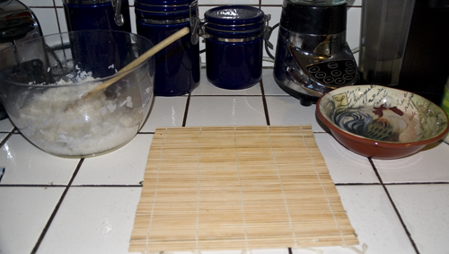 Bamboo sushi mat