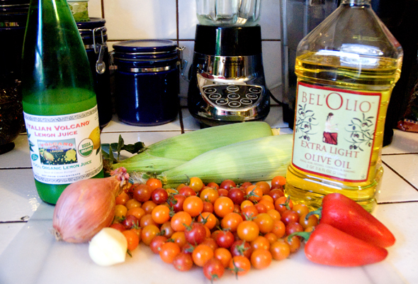 Ingredients for Summer Corn Salad