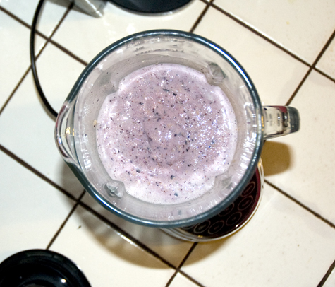 Blended protein smoothie