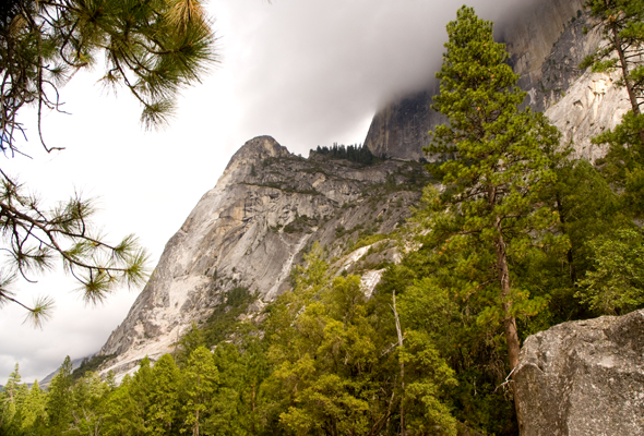 Yosemite dramatic cloud view