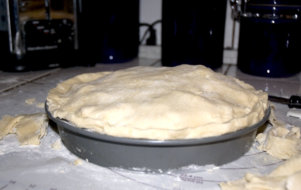 crimped pie crust