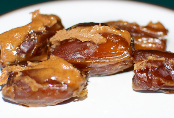 dates filled with almond butter