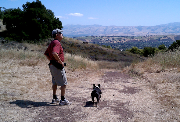 Pops & Bubba on a hike