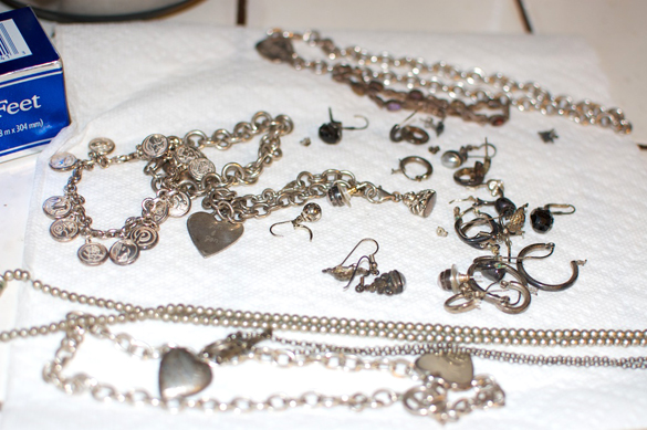tarnished silver jewelry
