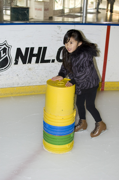 Janaya ice skating
