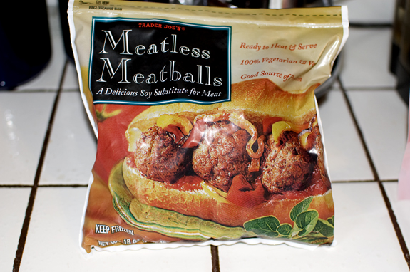 Trader Joes meatless Meatballs