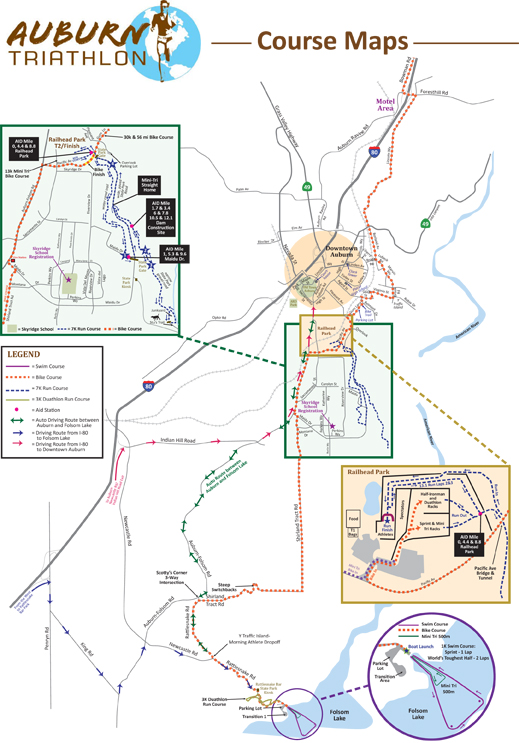 Auburn Triathlon map