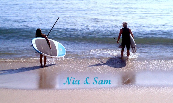 Nia & Sam heading out for a paddle