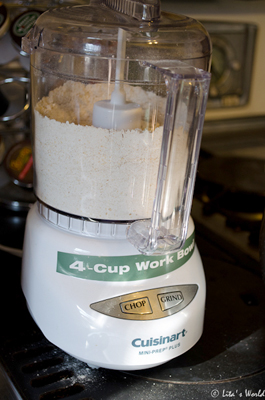rolled oats ground in food processor