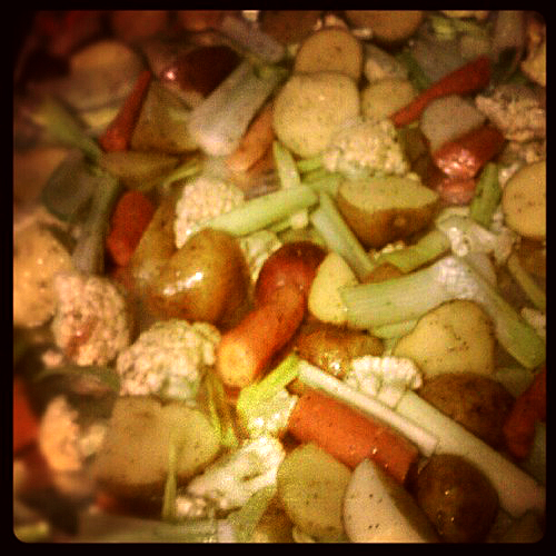veggies ready to roast