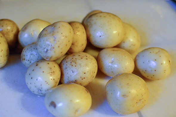 small golden potatoes