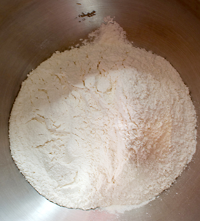 dry ingredients sifted