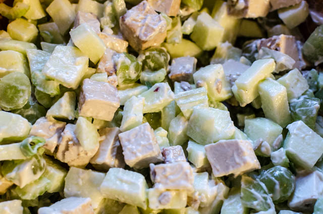 chopped salad close-up