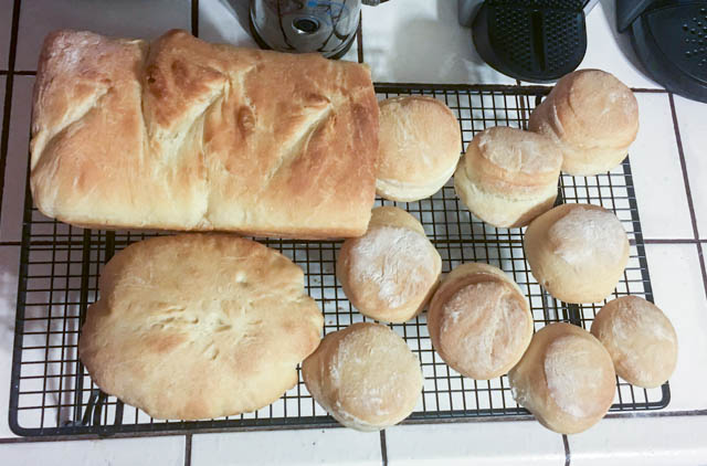 baked bread and rolls