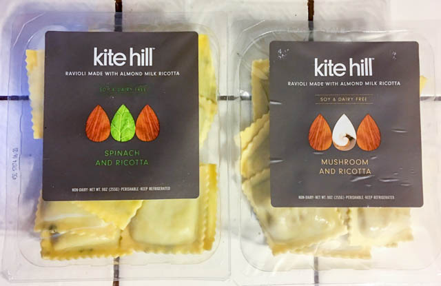 Kite Hill vegan ravioli