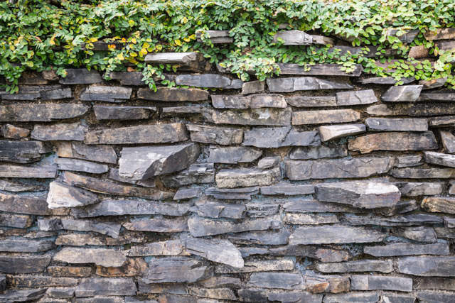 a stone wall
